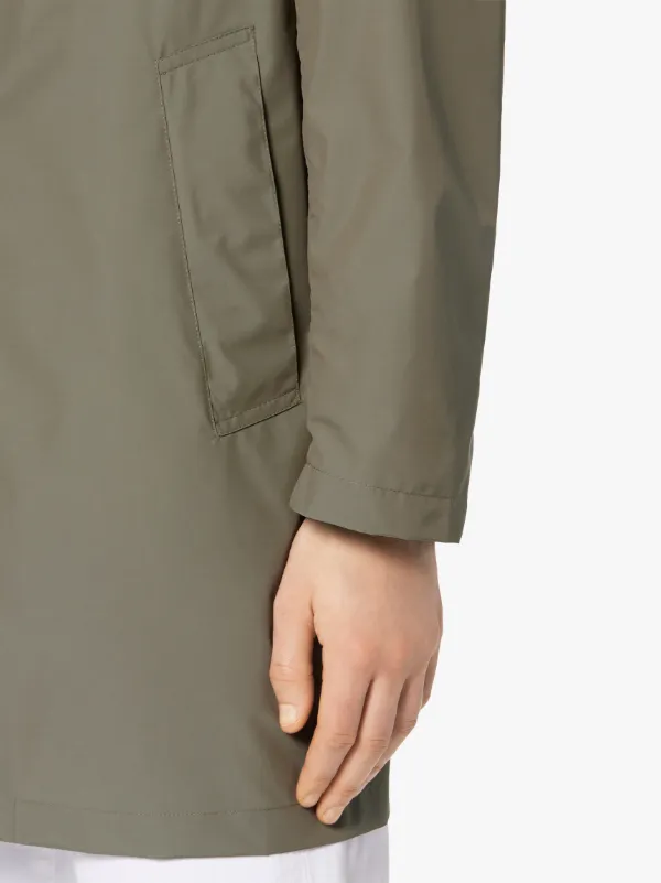 DUNOON Olive Rain System Wool Blend Unlined Short Coat | GM-1002B