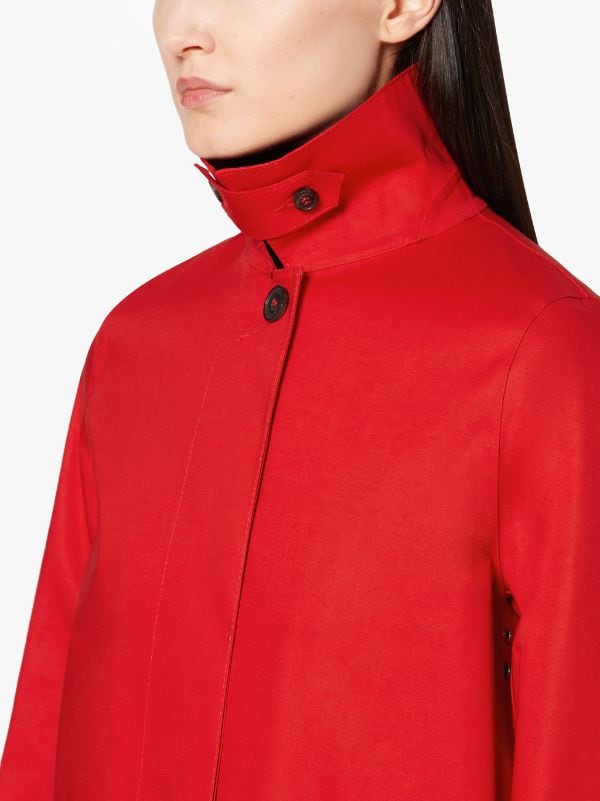 DUNOON Red Bonded Cotton Short Coat | LR-1005D