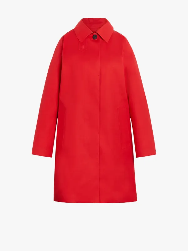 DUNOON Red Bonded Cotton Short Coat | LR-1005D