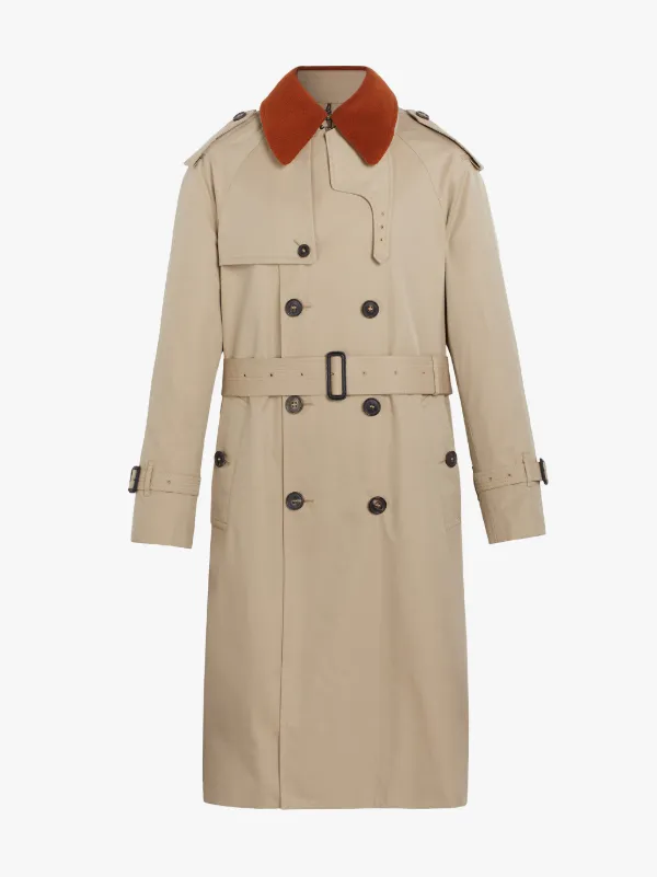 EDINBURGH Honey Cotton Oversized Trench Coat | GM-1008FC