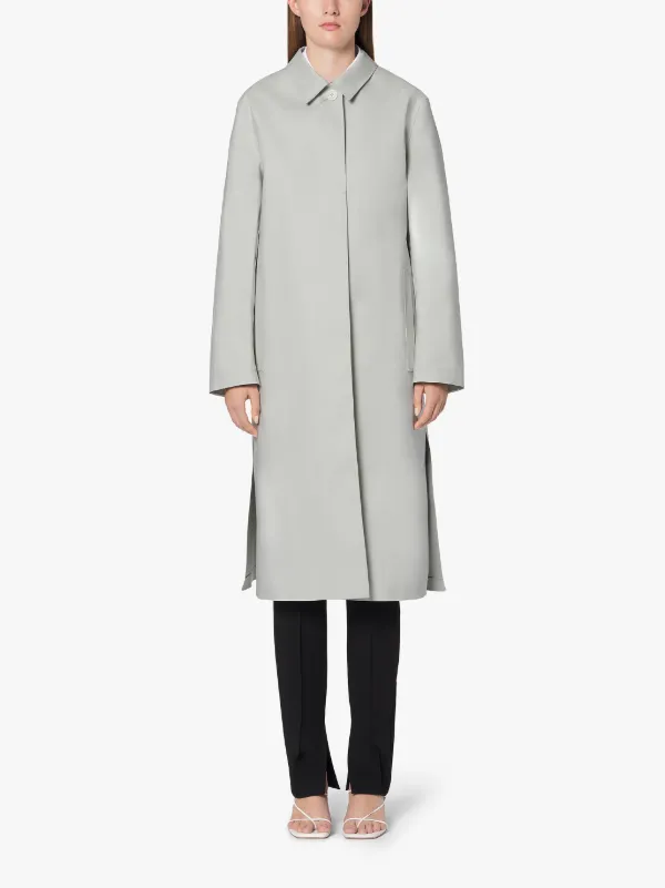 EREDINE Storm Grey Bonded Cotton Coat | LR-1011