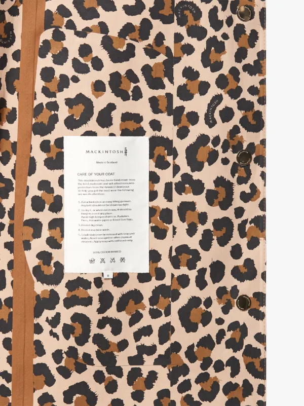 FAIRLIE Brown x Leopard Bonded Cotton Coat | LR-079