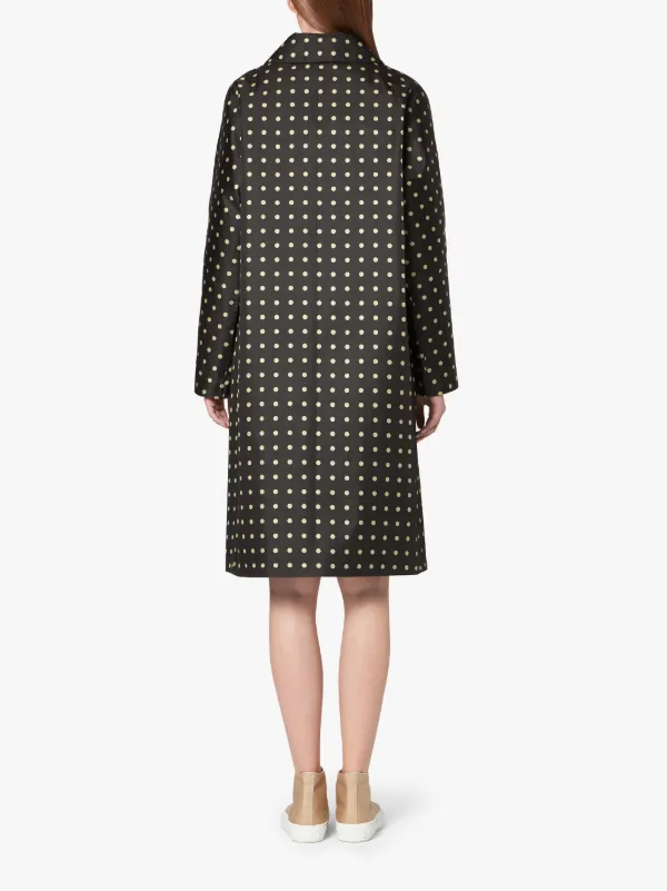 FAIRLIE Polka Dot Bonded Silk Coat | LR-079