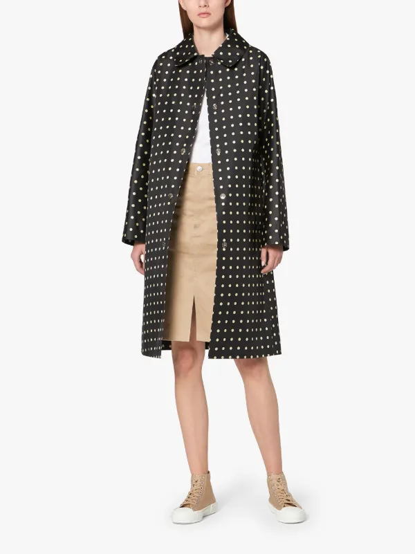 FAIRLIE Polka Dot Bonded Silk Coat | LR-079