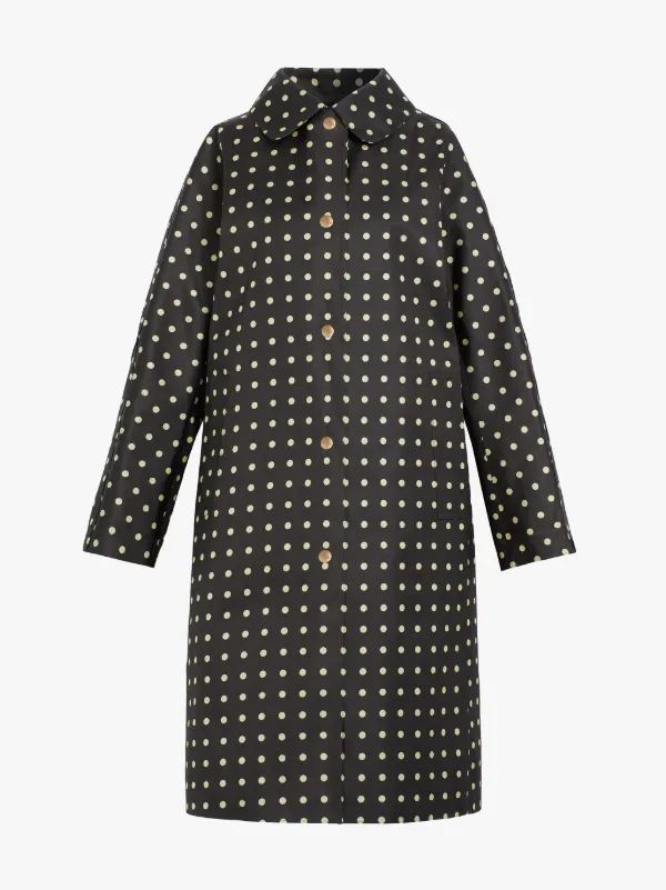 FAIRLIE Polka Dot Bonded Silk Coat | LR-079