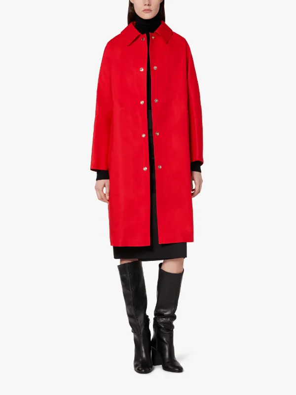 FAIRLIE Red Bonded Cotton Coat | LR-079D