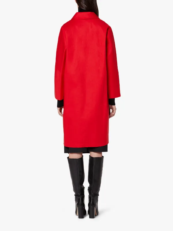 FAIRLIE Red Bonded Cotton Coat | LR-079D