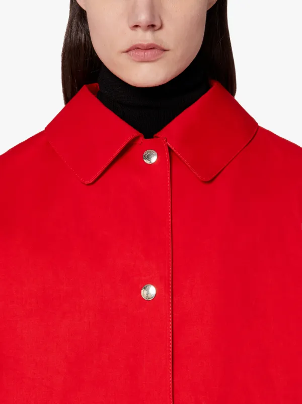 FAIRLIE Red Bonded Cotton Coat | LR-079D