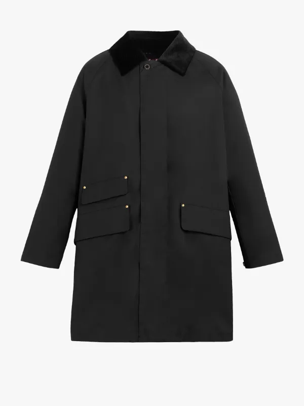 FALKIRK Black Waxed Cotton Field Jacket | GM-1021F