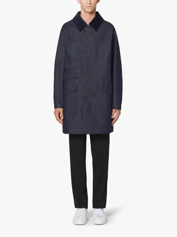 FALKIRK Indigo RAINTEC Denim Field Coat | D-MC1021BS