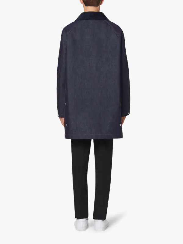FALKIRK Indigo RAINTEC Denim Field Coat | D-MC1021BS