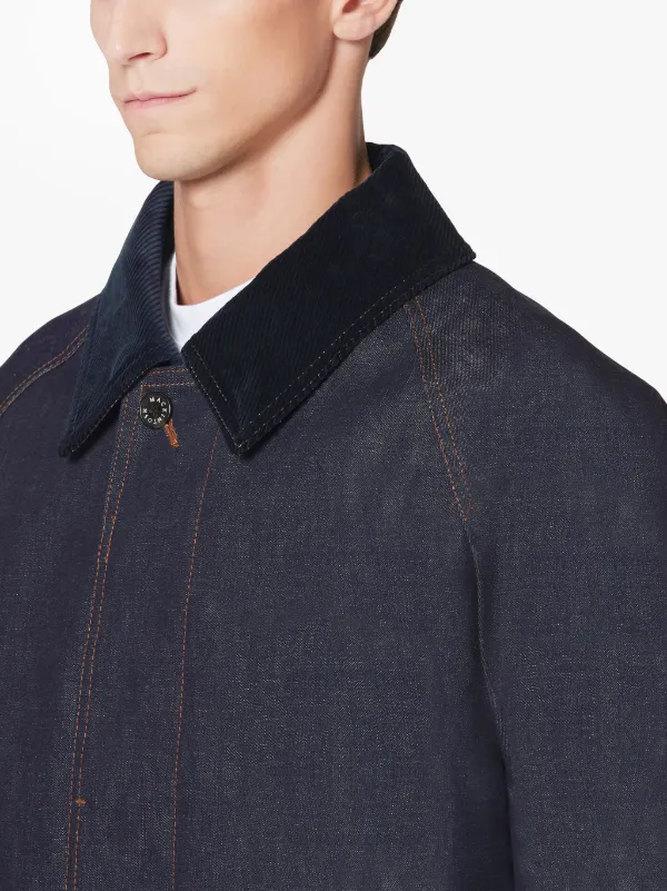 FALKIRK Indigo RAINTEC Denim Field Coat | D-MC1021BS