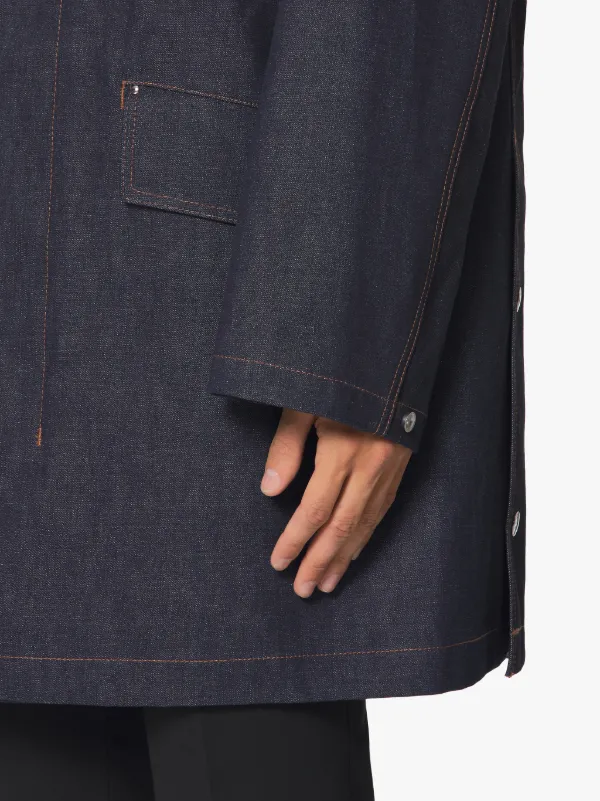 FALKIRK Indigo RAINTEC Denim Field Coat | D-MC1021BS