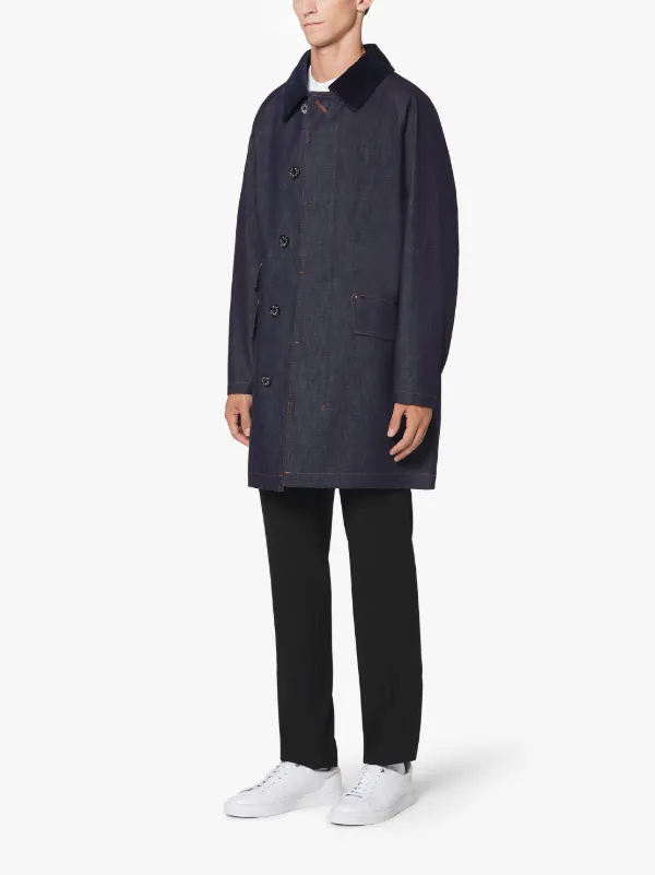 FALKIRK Indigo RAINTEC Denim Field Coat | D-MC1021BS