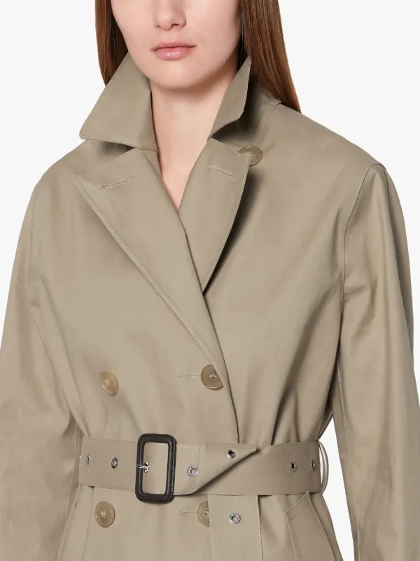 Fawn Bonded Cotton Long Trench Coat LR-091 | Mackintosh