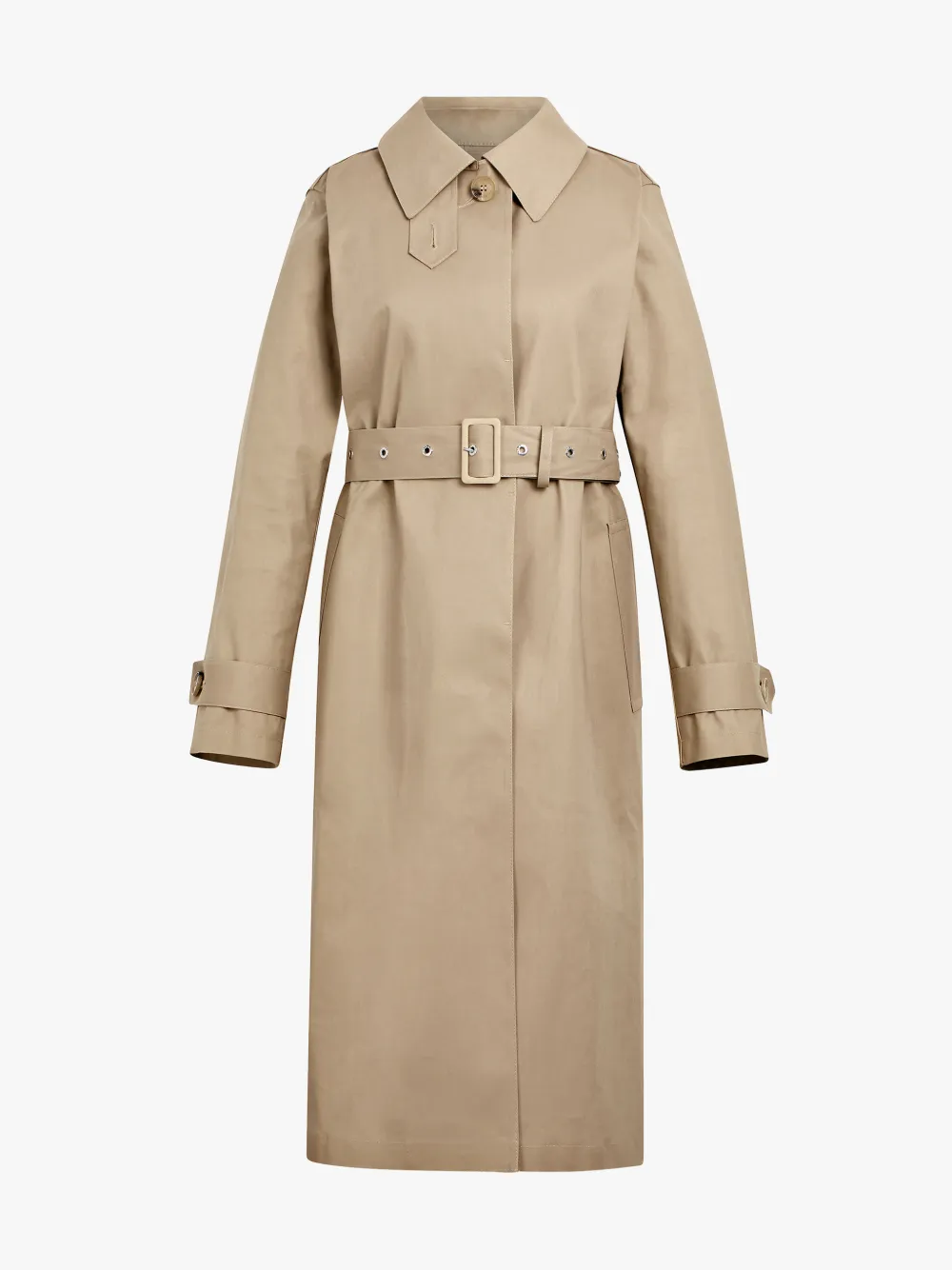 Fawn Bonded Cotton Single Breasted Trench Coat LR061 Mackintosh