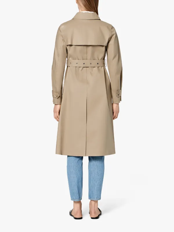 Fawn Bonded Cotton Single Breasted Trench Coat LR-061