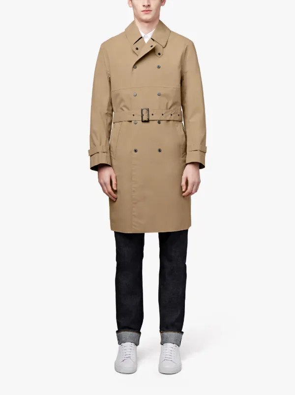 Fawn Nylon Trench Coat