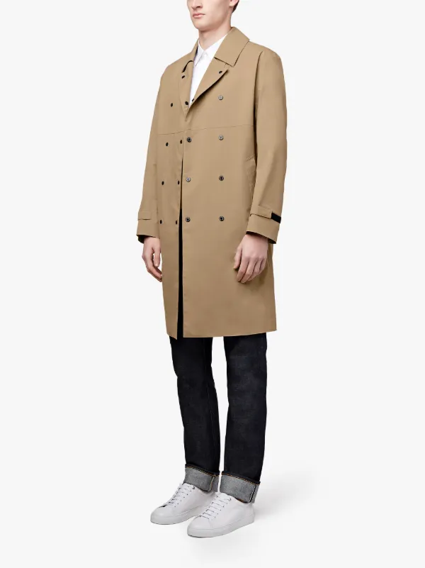 Fawn Nylon Trench Coat