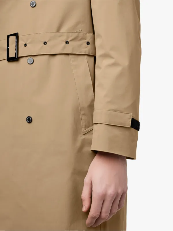 Fawn Nylon Trench Coat