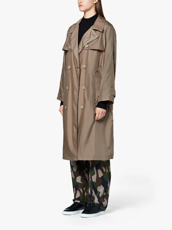 Fawn Nylon Trench Coat