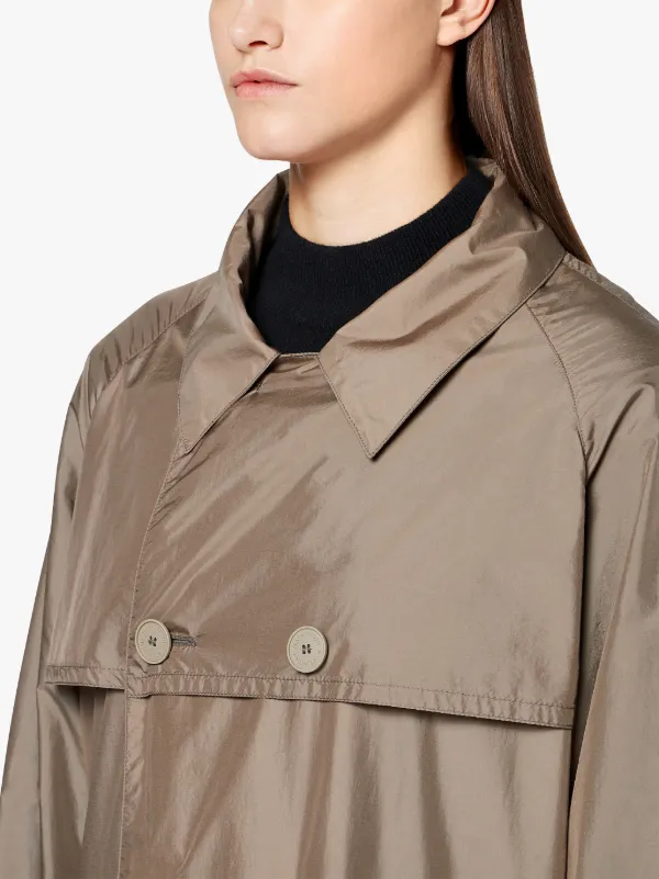 Fawn Nylon Trench Coat