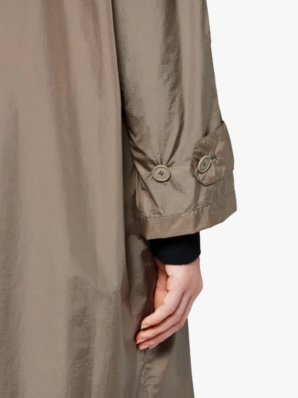 Fawn Nylon Trench Coat