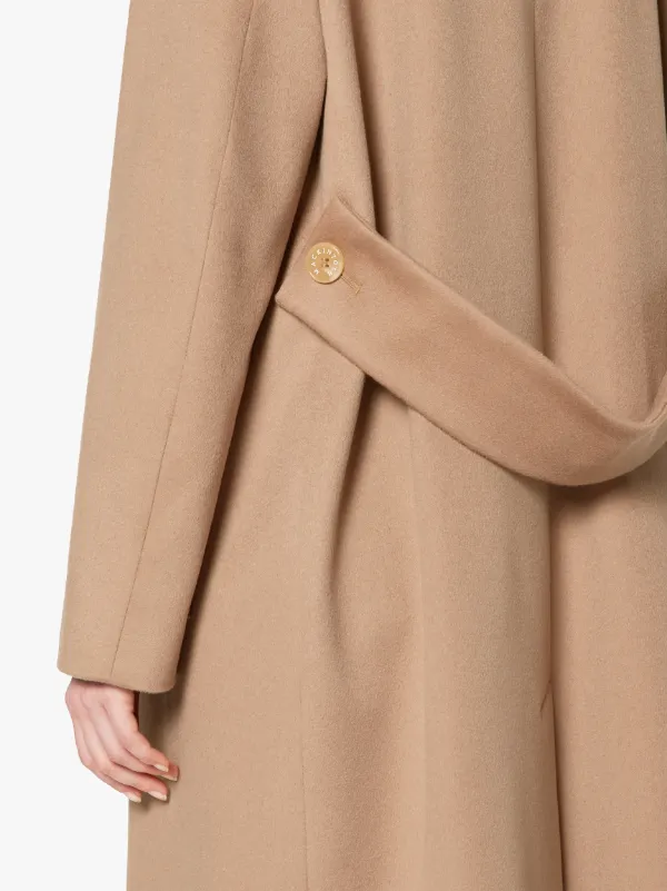 FERNESS Camel Storm System Cashmere Wrap Coat | LM-1045F