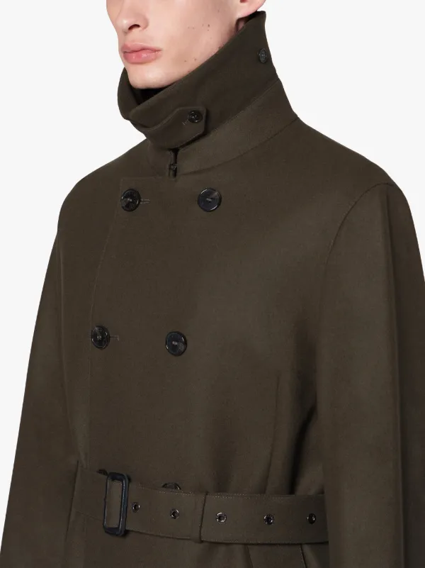 FETLAR Dark Olive Wool Short Trench Coat | GM-1014F