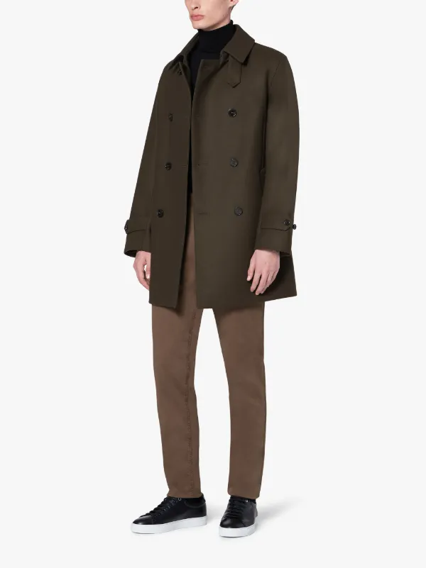 FETLAR Dark Olive Wool Short Trench Coat | GM-1014F