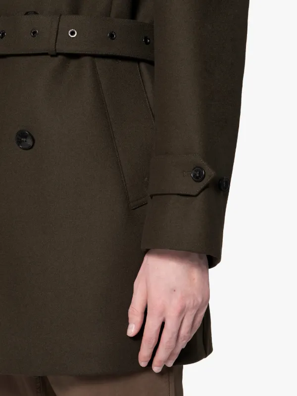 FETLAR Dark Olive Wool Short Trench Coat | GM-1014F