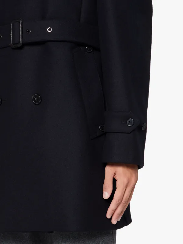 FETLAR Navy Wool Short Trench Coat | GM-1014F | Mackintosh