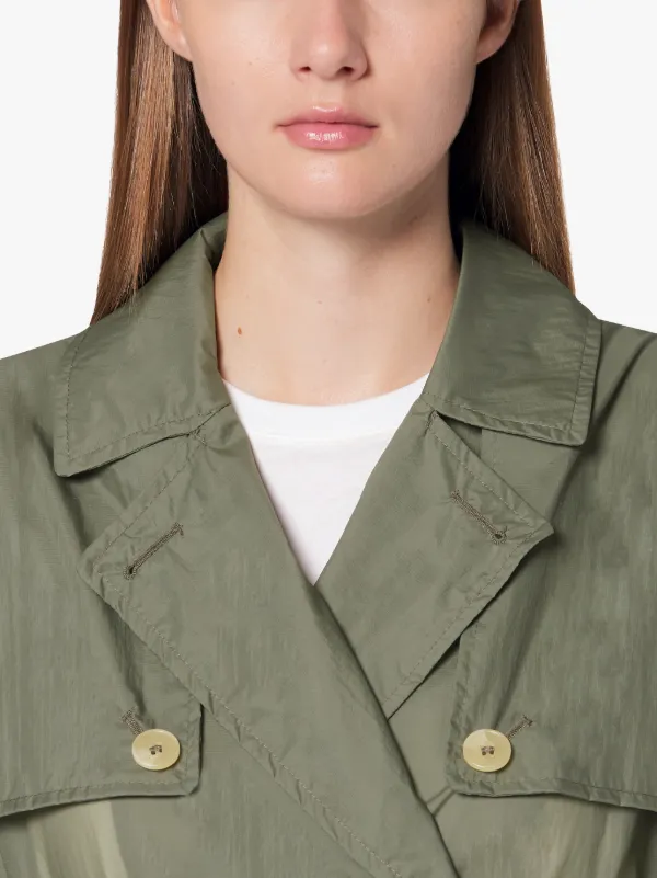 FINTRY Seagrass Micro Ripstop Nylon Lightweight Trench Coat | LM-099B