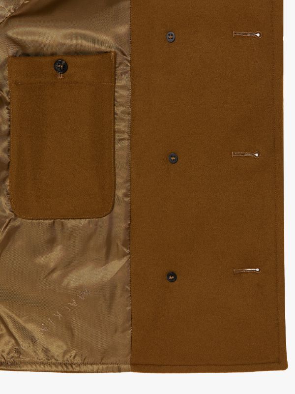 FIONA Camel Wool & Cashmere Pea Coat | LMC-011