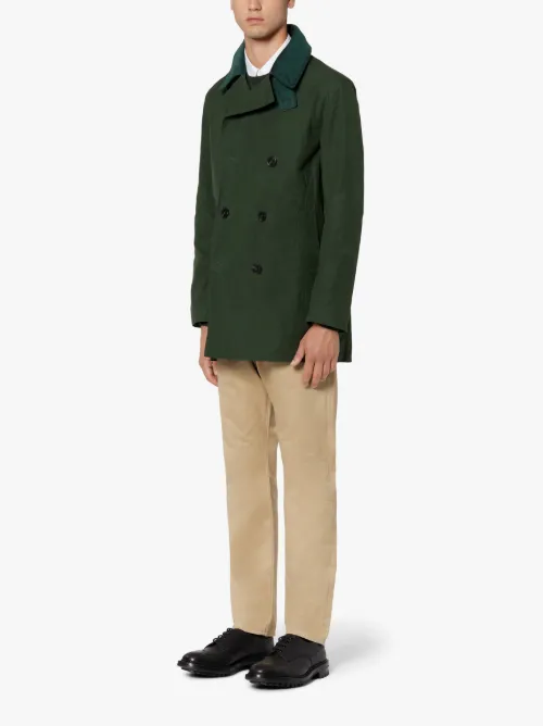 dark green peacoat