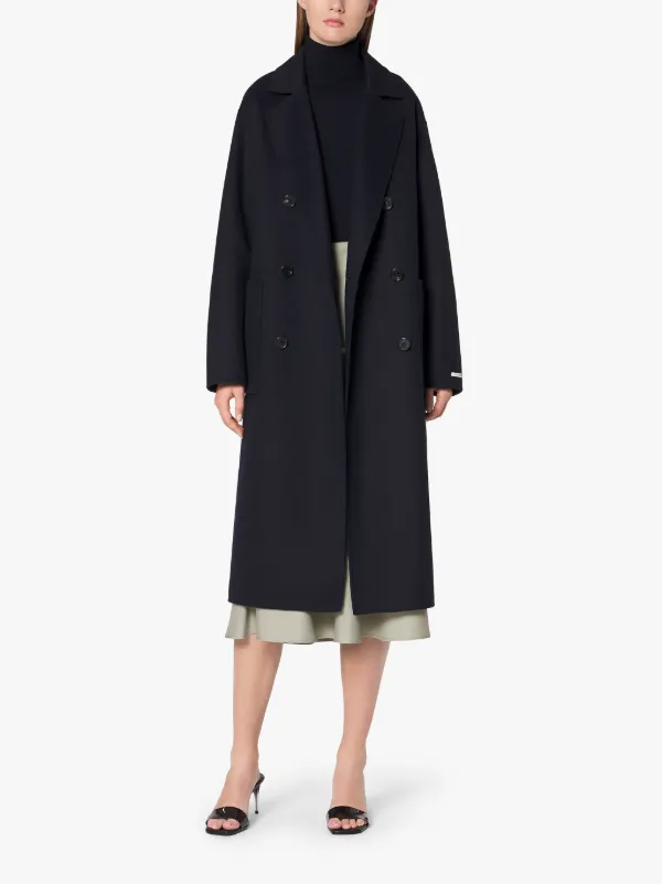 FORTROSE Navy Wool Trench Coat | LM-1009H/J