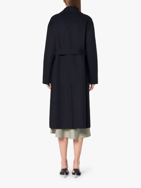 FORTROSE Navy Wool Trench Coat | LM-1009H/J
