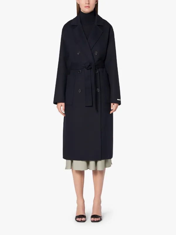 FORTROSE Navy Wool Trench Coat | LM-1009H/J
