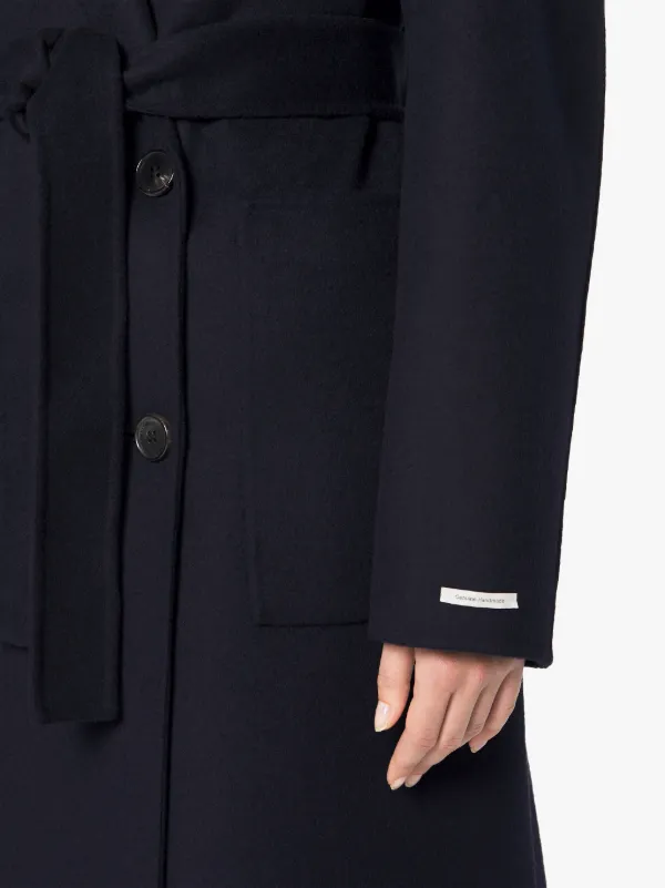 FORTROSE Navy Wool Trench Coat | LM-1009H/J