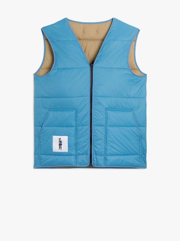 FOUR SEASON Blue Nylon Gilet