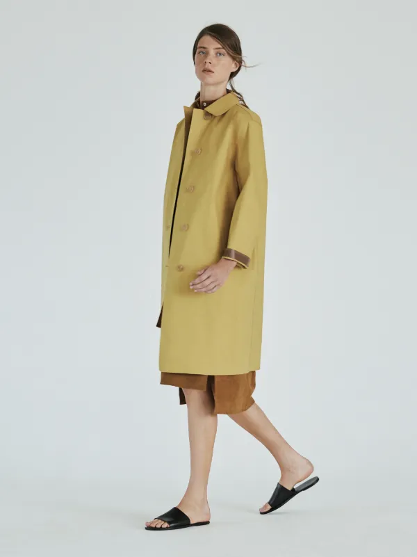 GARMONY Burnished Gold Bonded Cotton Coat | LR-1009