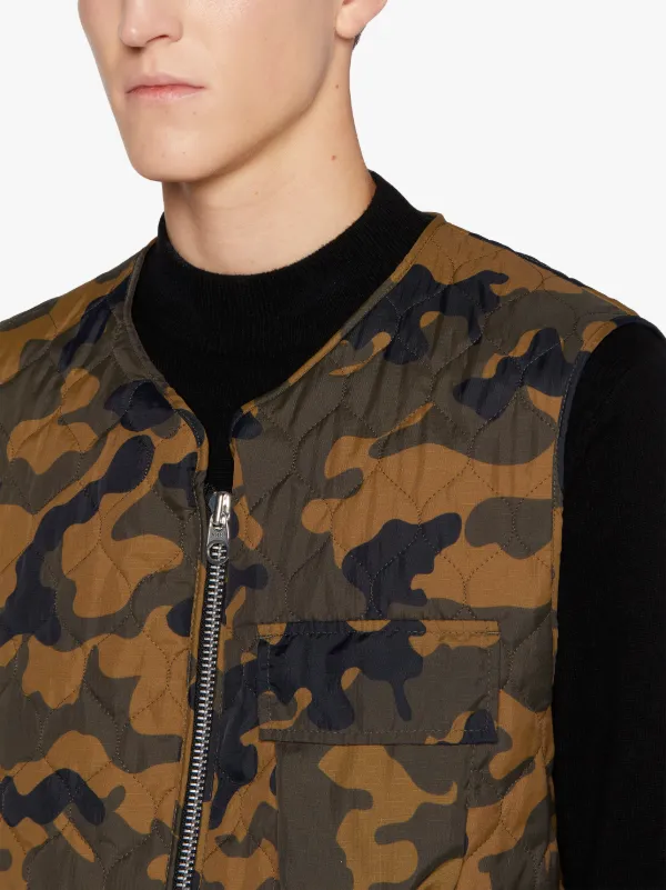 GENERAL Camo Ripstop Nylon Gilet | GQM-211