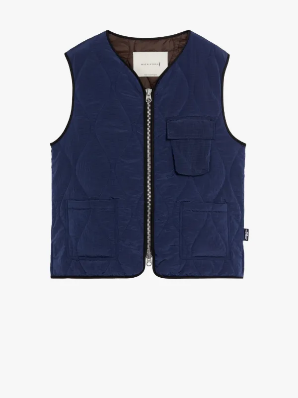 GENERAL Navy Nylon Gilet | GQM-211