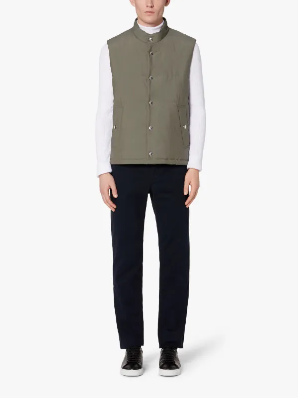 GILLOCK Olive Rain System Wool THINDOWN Vest | GM-1028TD