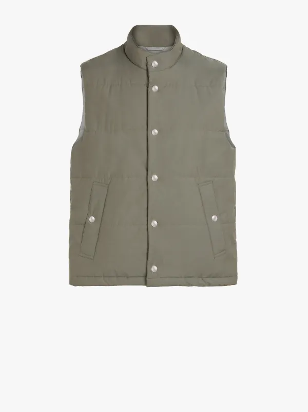 GILLOCK Olive Rain System Wool THINDOWN Vest | GM-1028TD