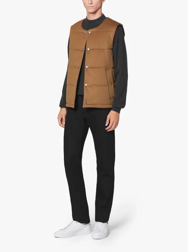 GILLS Camel Storm System Wool THINDOWN Vest | GM-1025TD