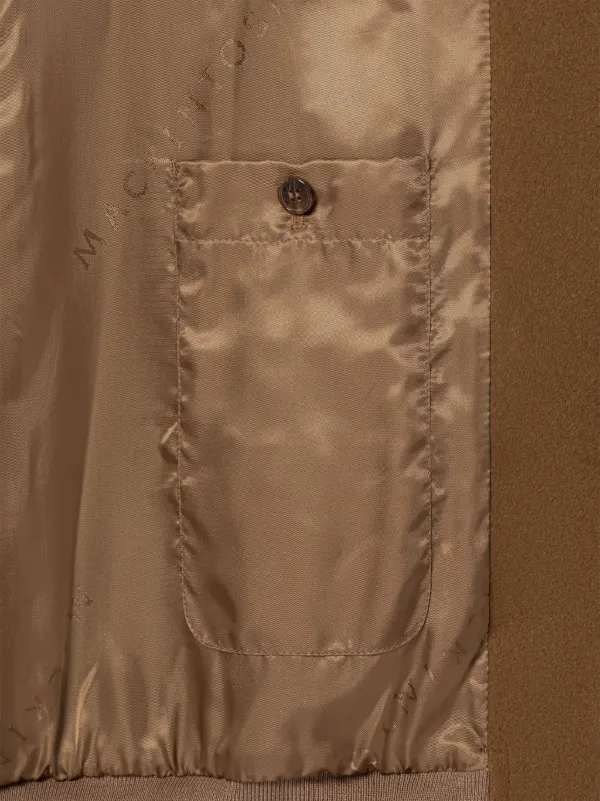 GIRTON Dark Camel Wool Bomber Jacket