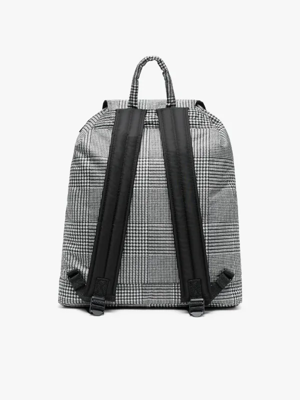 glencheck patterned backpack