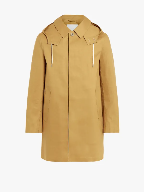 マッキントッシュ ゴム引き フーデッド ステンカラーコート