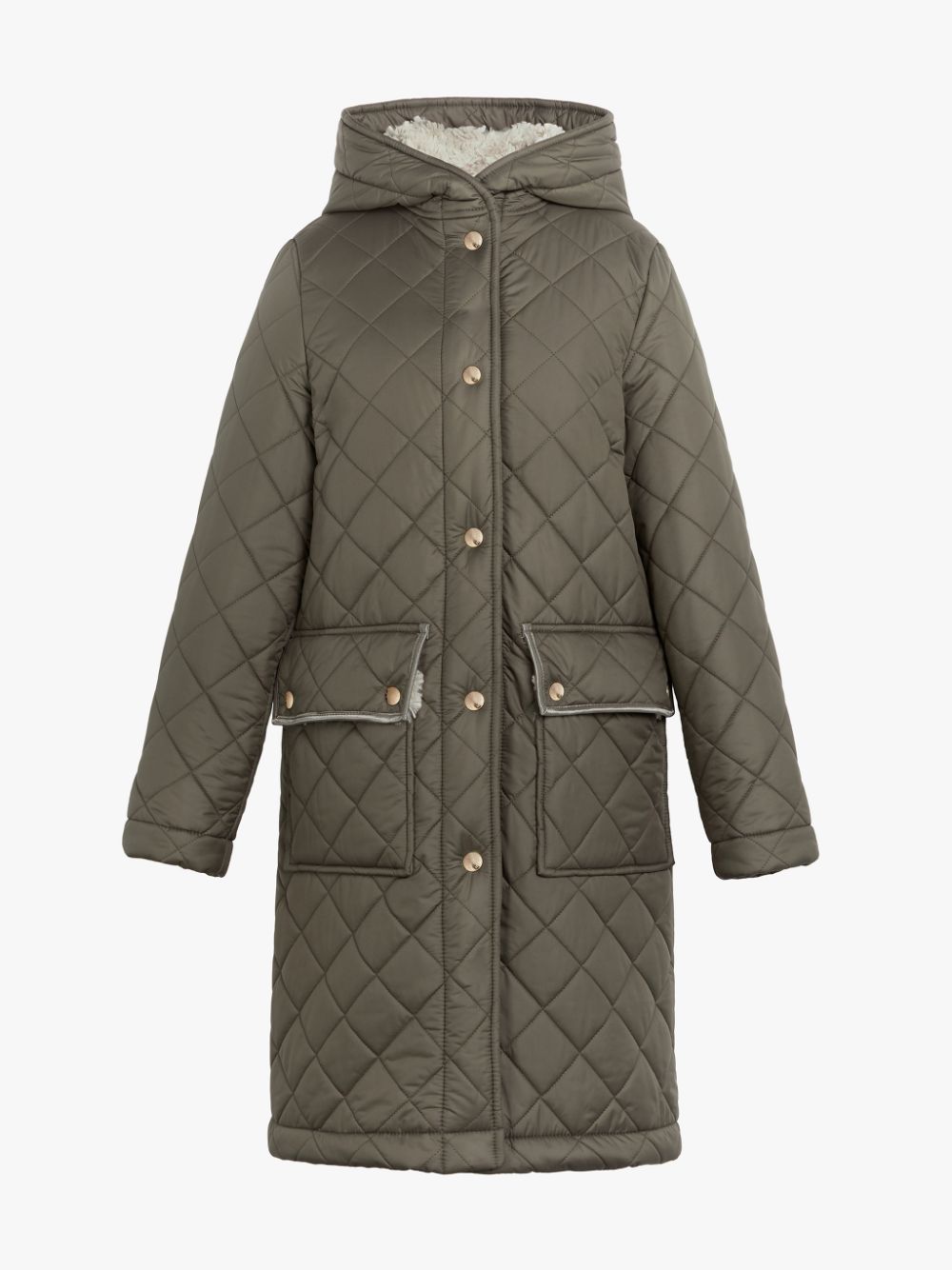 GRANGE Taupe Quilted Hooded Coat | LQ-1001 | Mackintosh